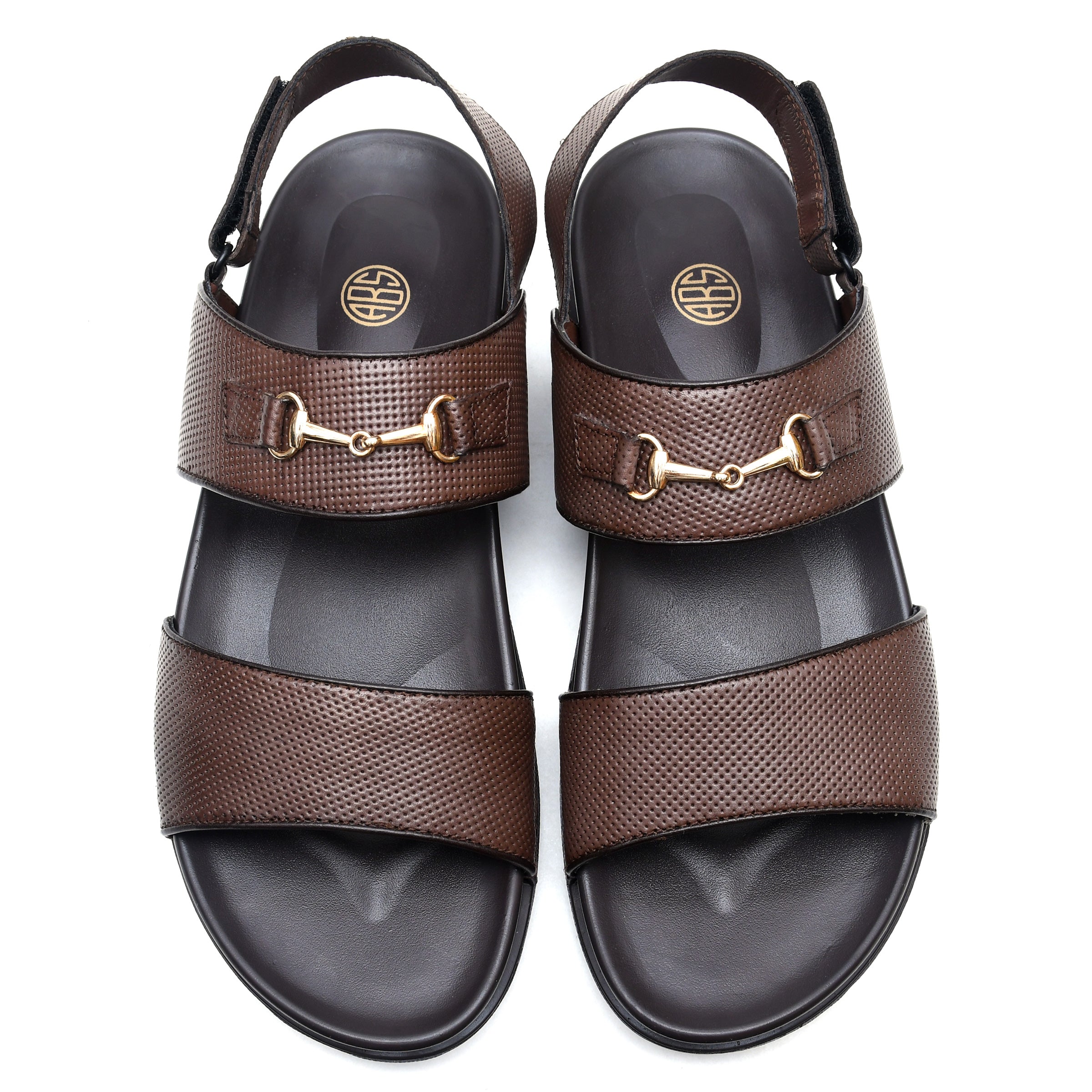 LEATHER SANDAL - AR-106  BROWN