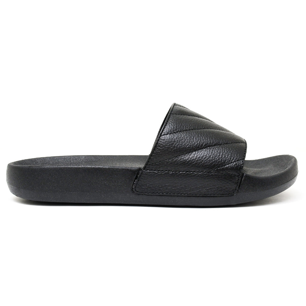 LEATHER SLIPPER - MOD-022 BLACK