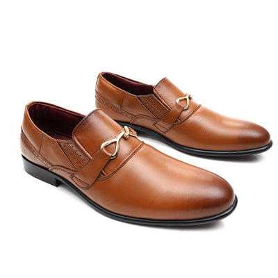 LEATHER SHOES - FCG-8106 MUSTARD