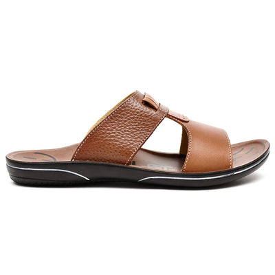 LEATHER SLIPPER - GR-1433 TAN