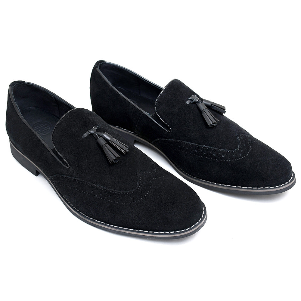 LEATHER SHOES - GARNIZO-022 BLACK