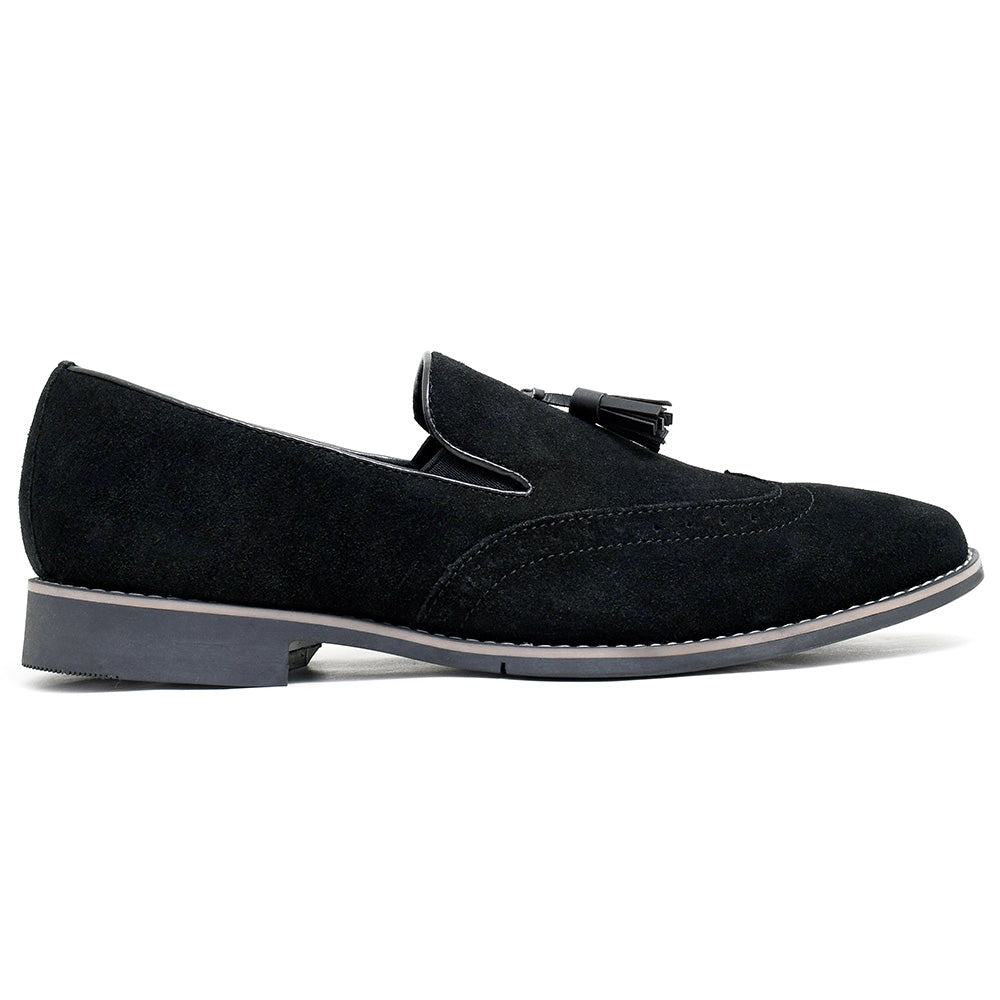 LEATHER SHOES - GARNIZO-022 BLACK