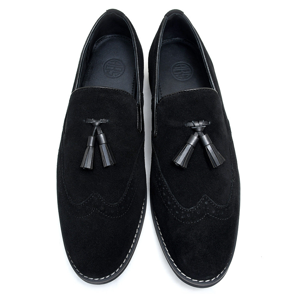 LEATHER SHOES - GARNIZO-022 BLACK