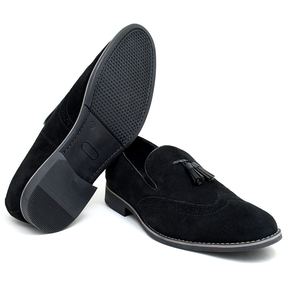 LEATHER SHOES - GARNIZO-022 BLACK