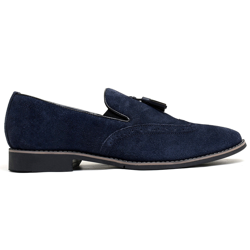 LEATHER SHOES - GARNIZO-022 BLUE