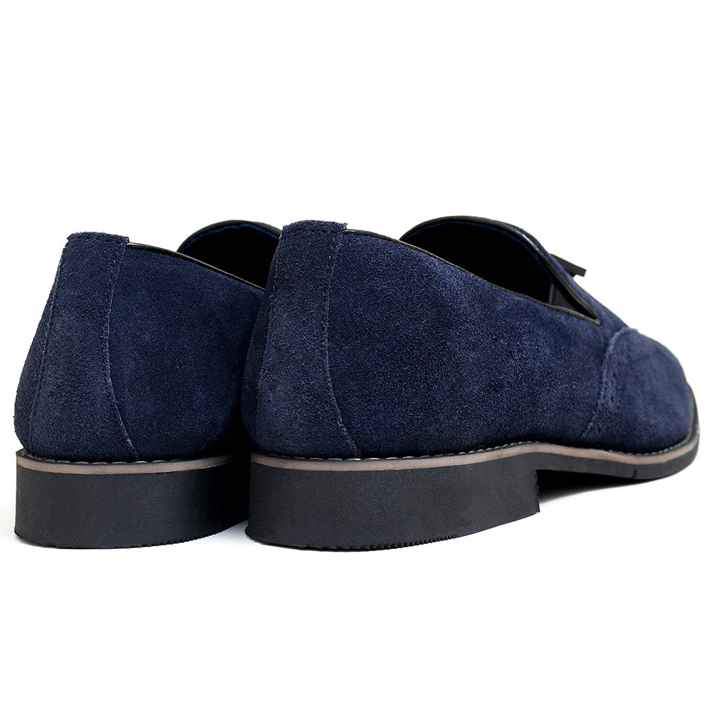 LEATHER SHOES - GARNIZO-022 BLUE