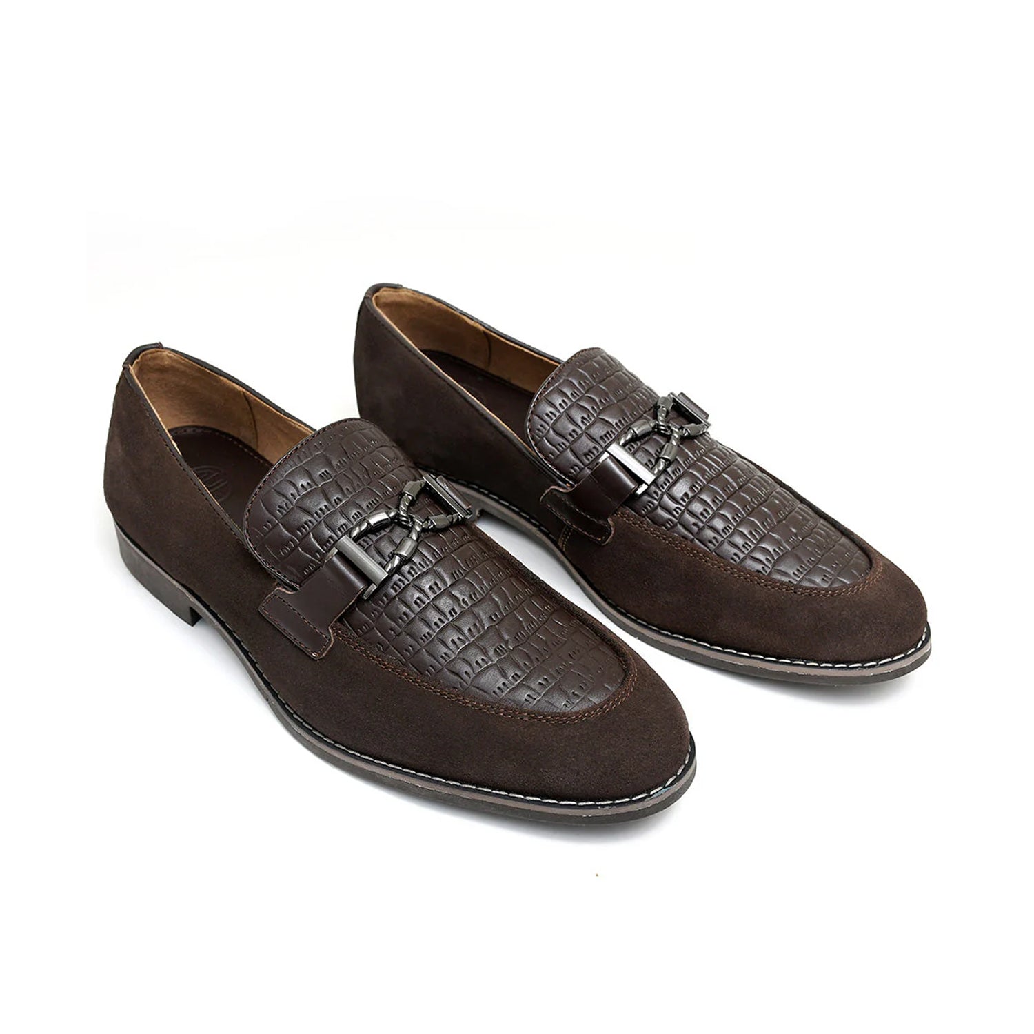 LEATHER SHOES - GARNIZO-023 BROWN