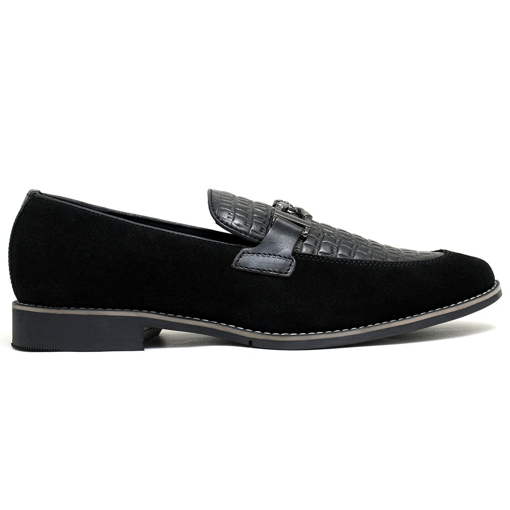 LEATHER SHOES - GARNIZO-023 BLACK