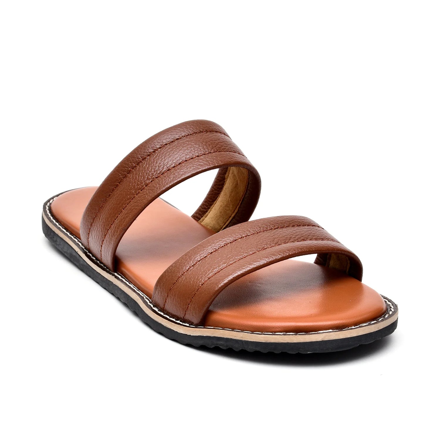 LEATHER SLIPPER - GEOX-014 TAN