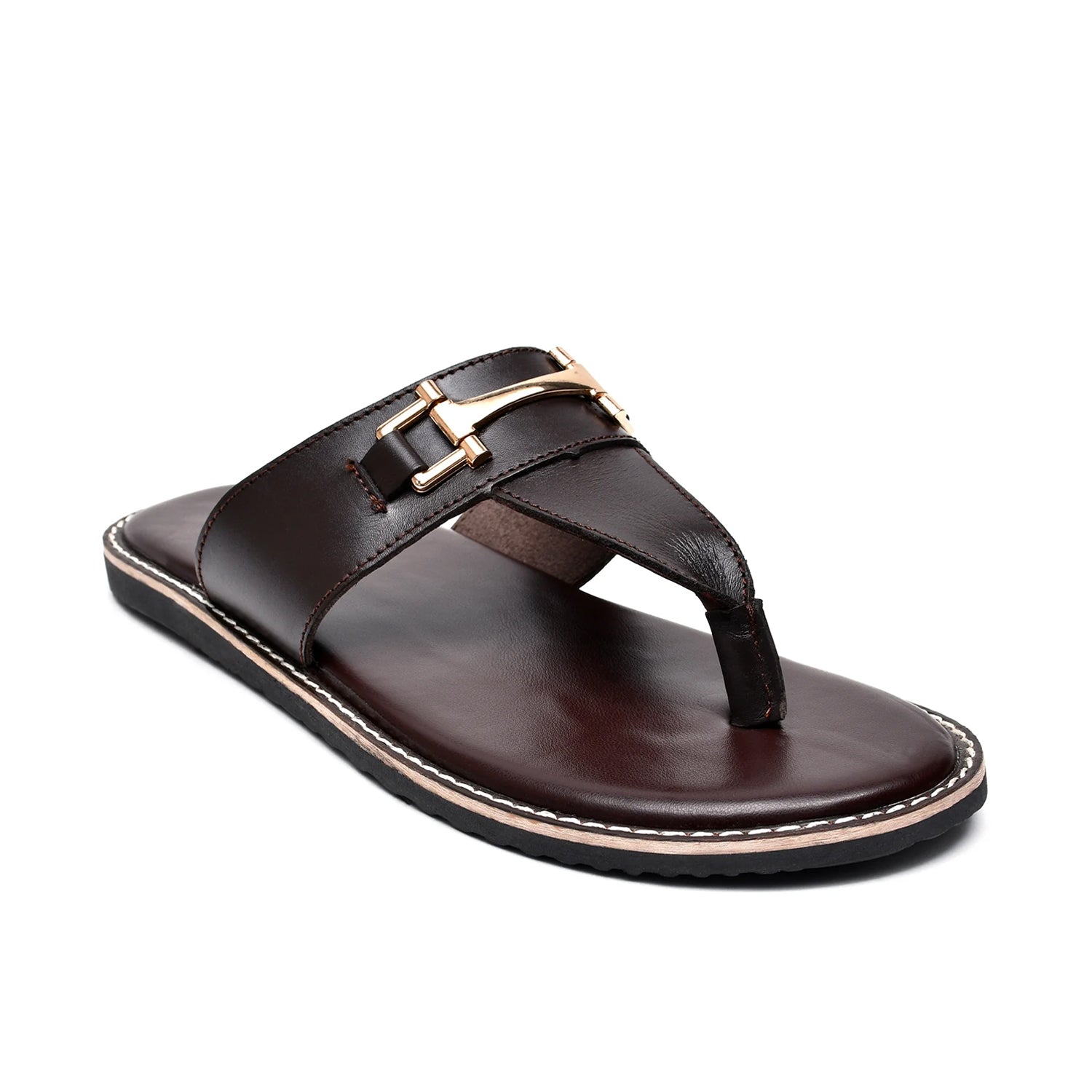 LEATHER SLIPPER - GEOX-018 BROWN