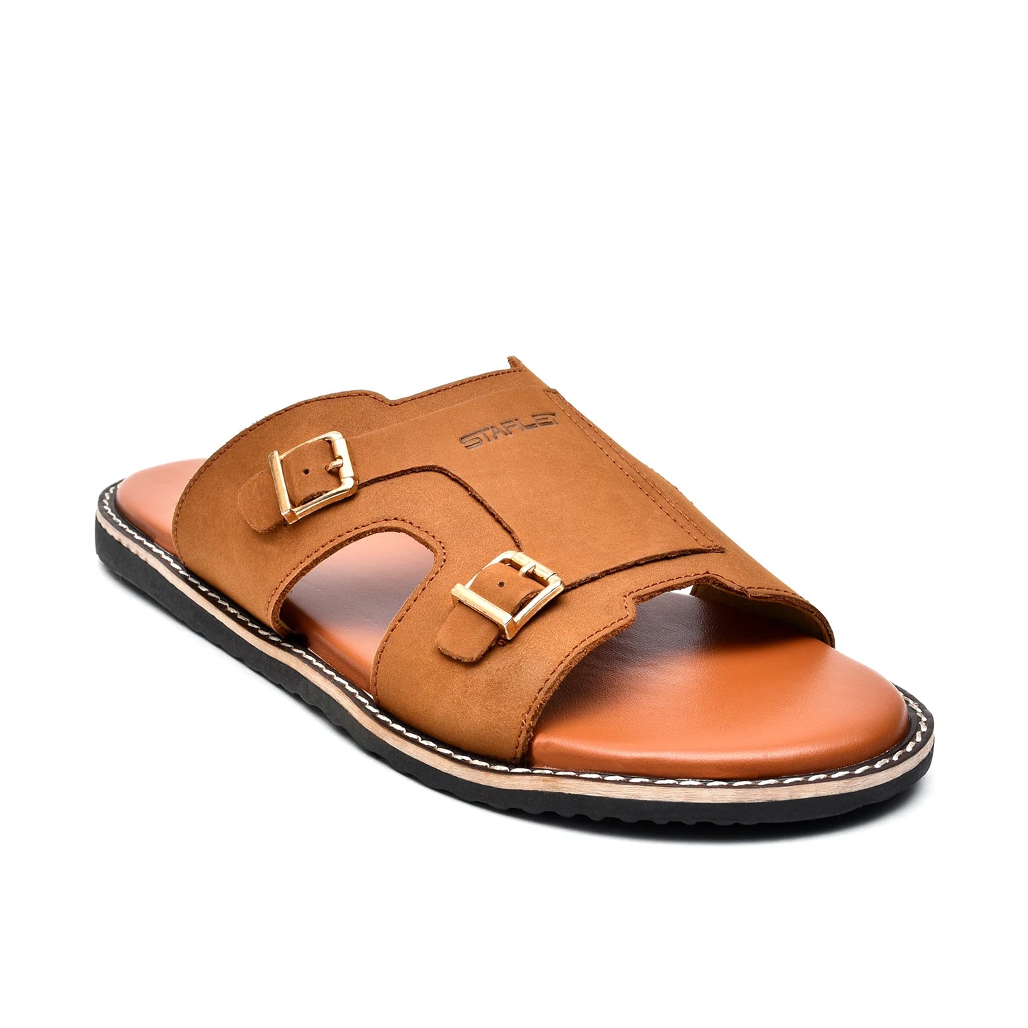 LEATHER SLIPPER - GEOX-021 TAN