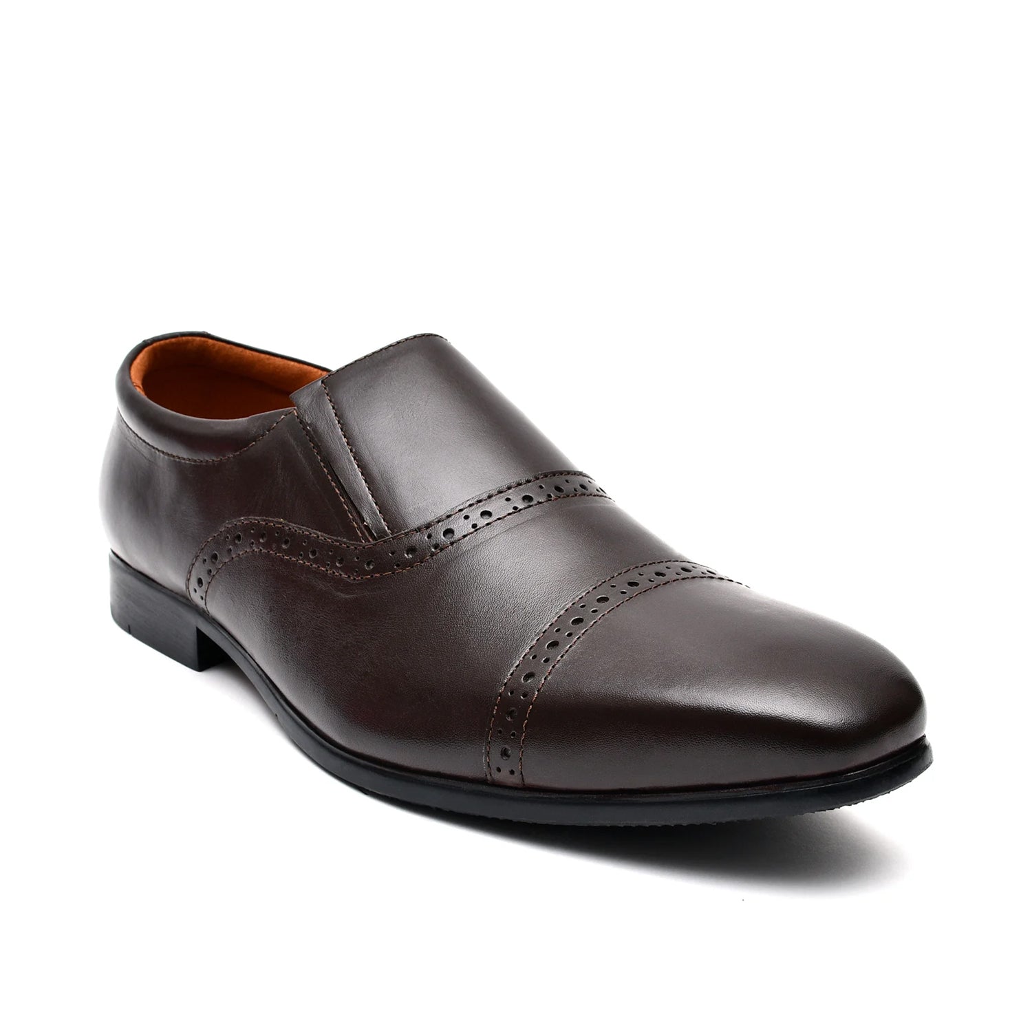 LEATHER SHOES - HB-06 BROWN