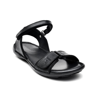LEATHER SANDAL - HJ-001 BLACK