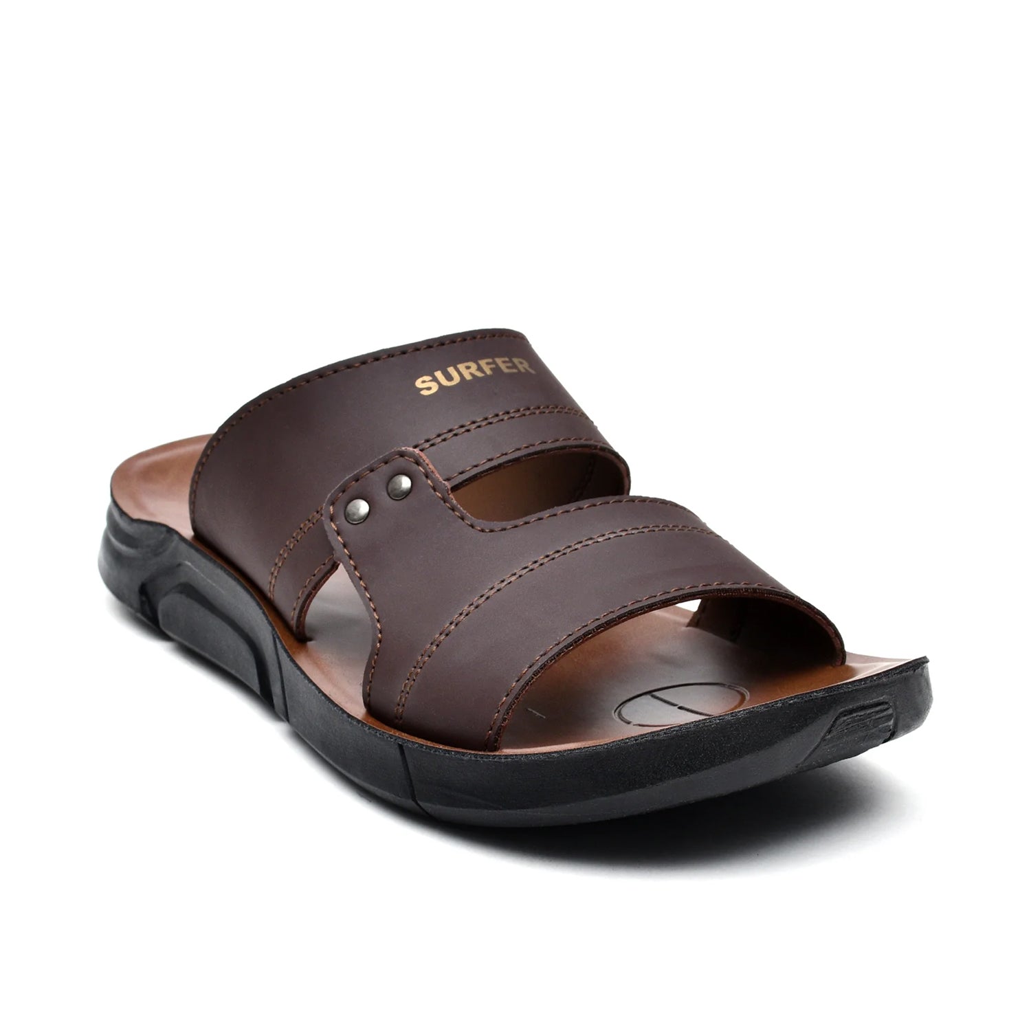 LEATHER SLIPPER - KT-25 BROWN