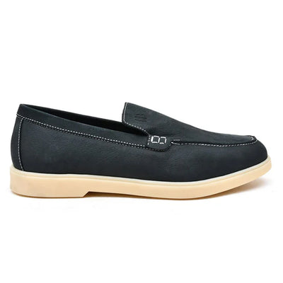 LEATHER SHOES - LBY-003 NAVY NUB