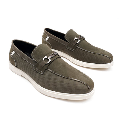 LEATHER SHOES - LBY-052 GREEN