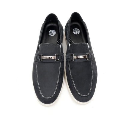 LEATHER SHOES - LBY-053 BLUE