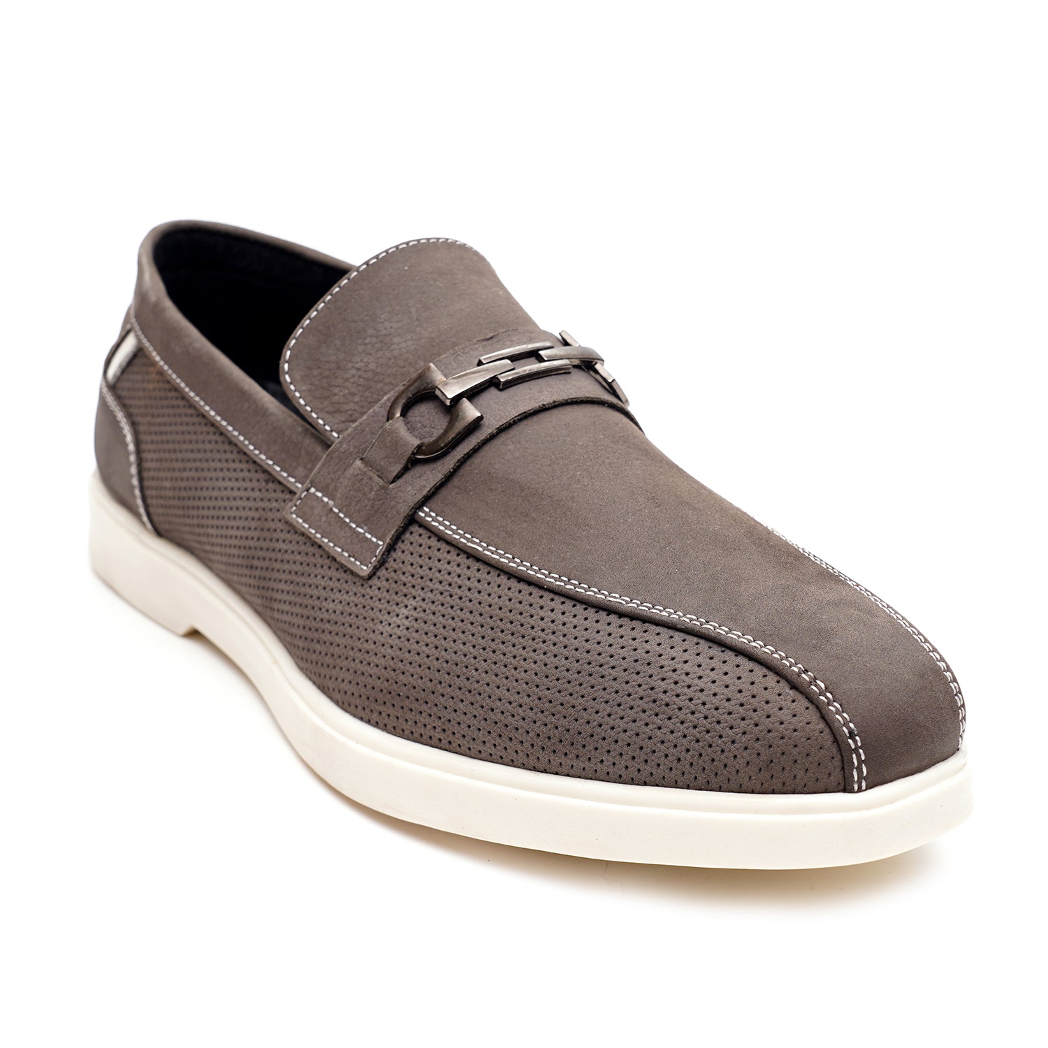 LEATHER SHOES - LBY052 GREY