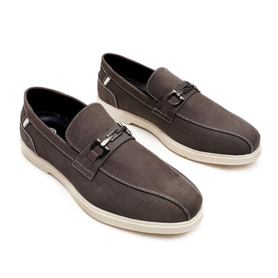 LEATHER SHOES - LBY-052 GREY