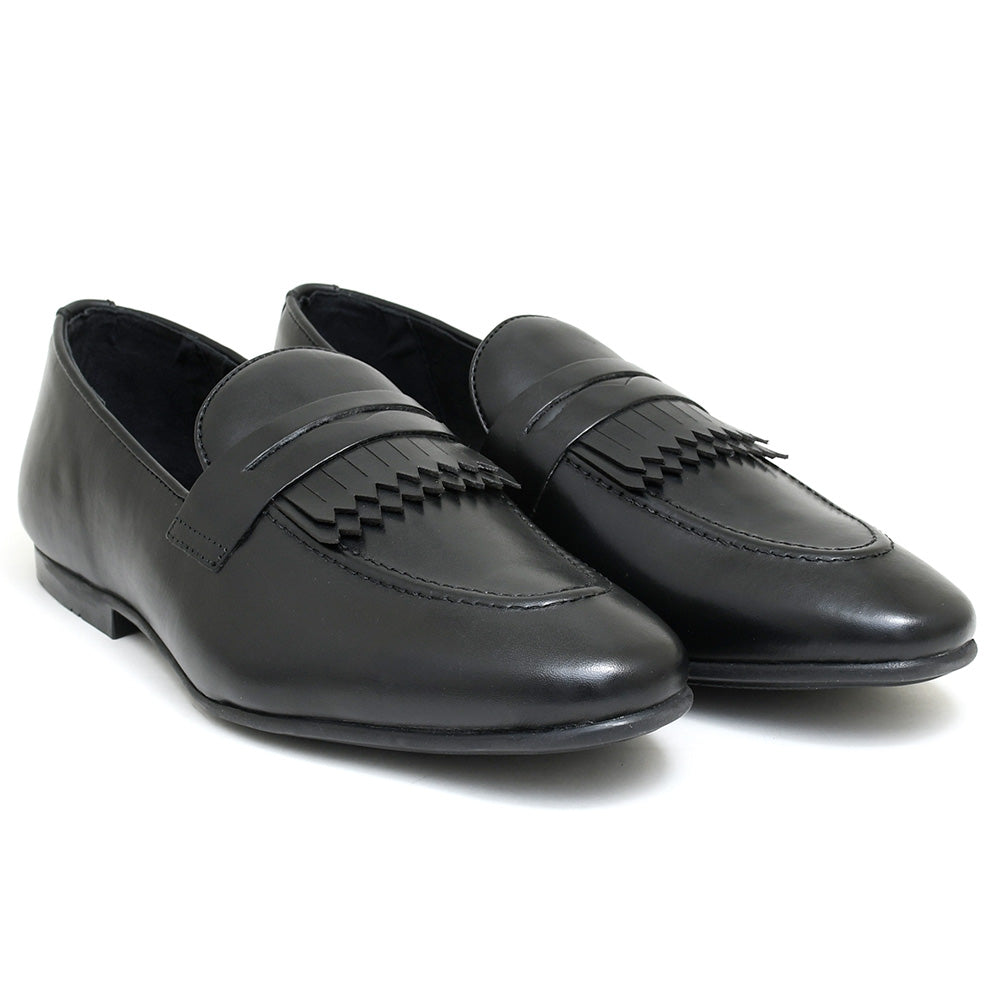 LEATHER SHOES - MICHAEL-013 BLACK