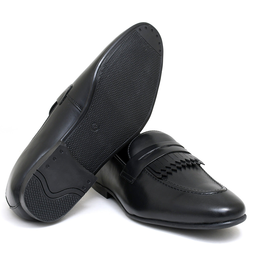LEATHER SHOES - MICHAEL-013 BLACK