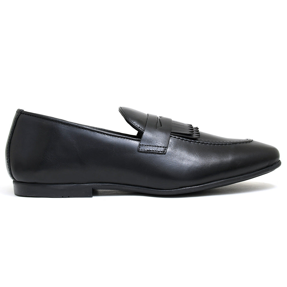 LEATHER SHOES - MICHAEL-013 BLACK
