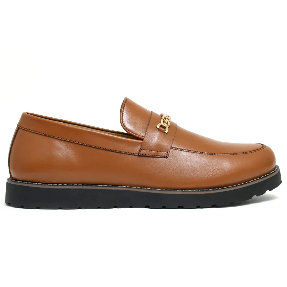 LEATHER SHOES - MISA-003 TAN