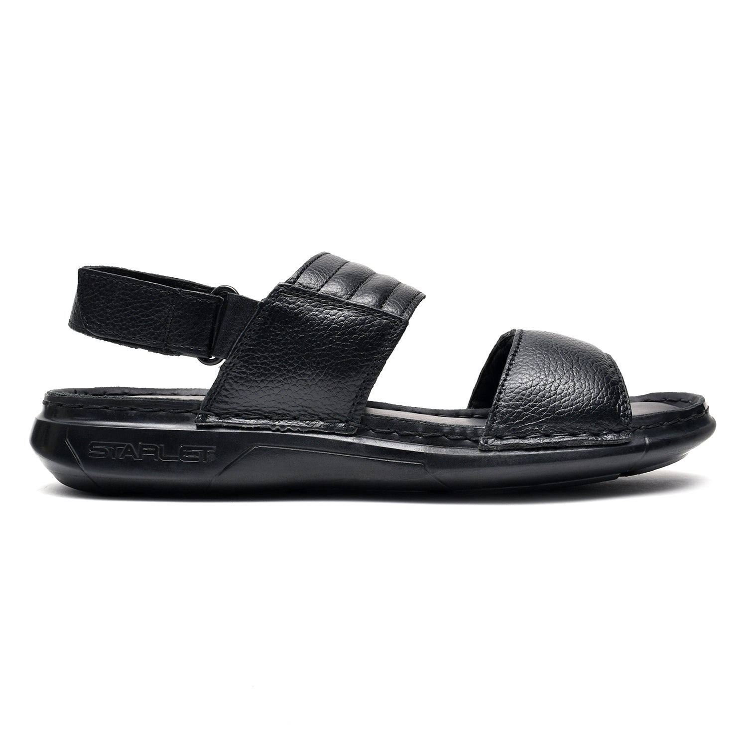 LEATHER SANDAL - MW-132 BLACK