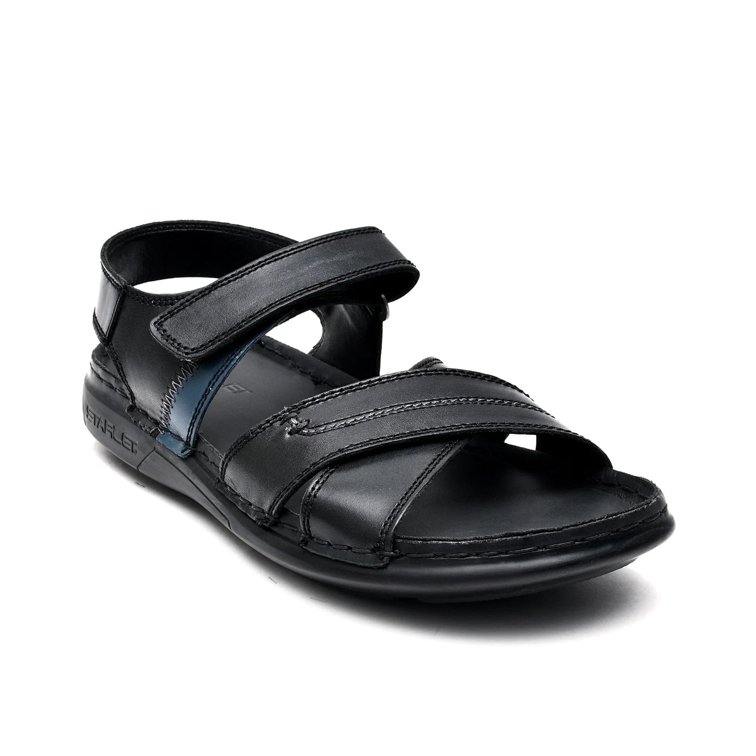 LEATHER SANDAL - MW-04 BLACK