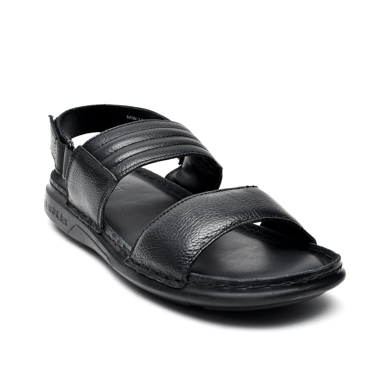 LEATHER SANDAL - MW-132 BLACK
