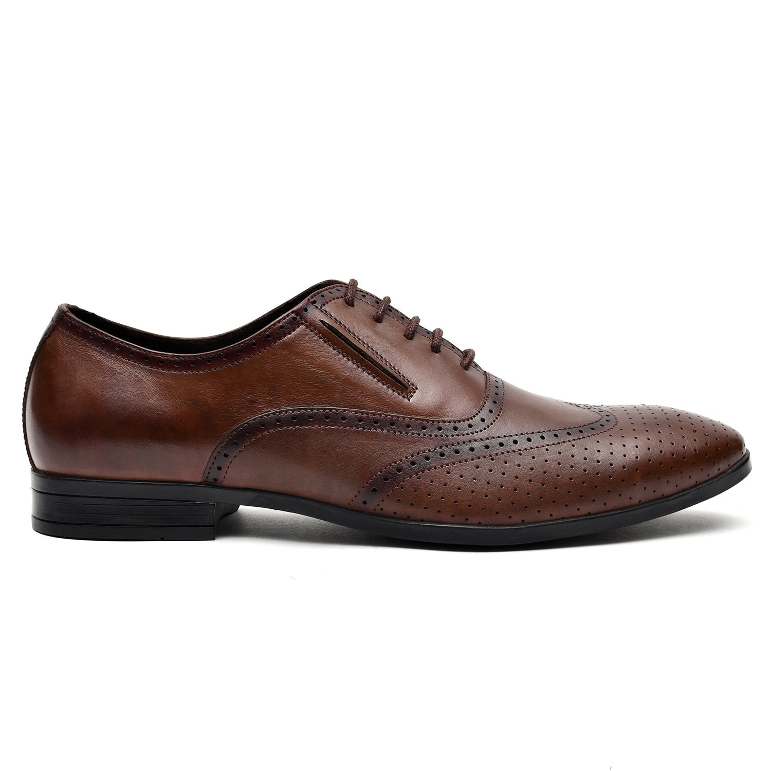 LEATHER SHOES - NCF-022 BROWN