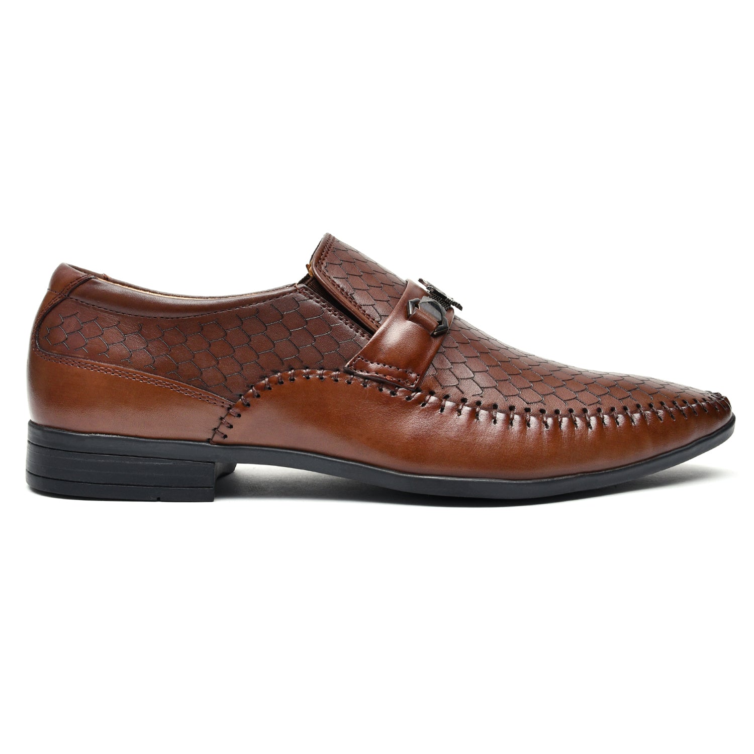 LEATHER SHOES - NCF-26 BROWN
