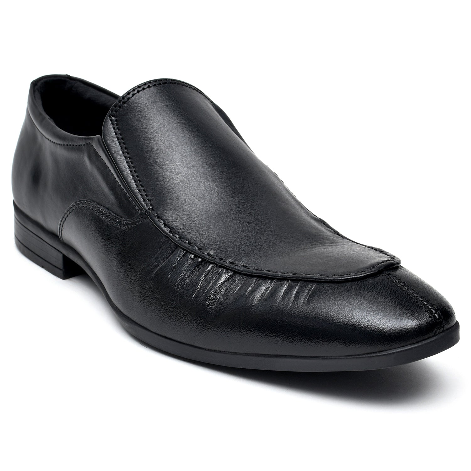 LEATHER SHOES - NCF-28 BLACK