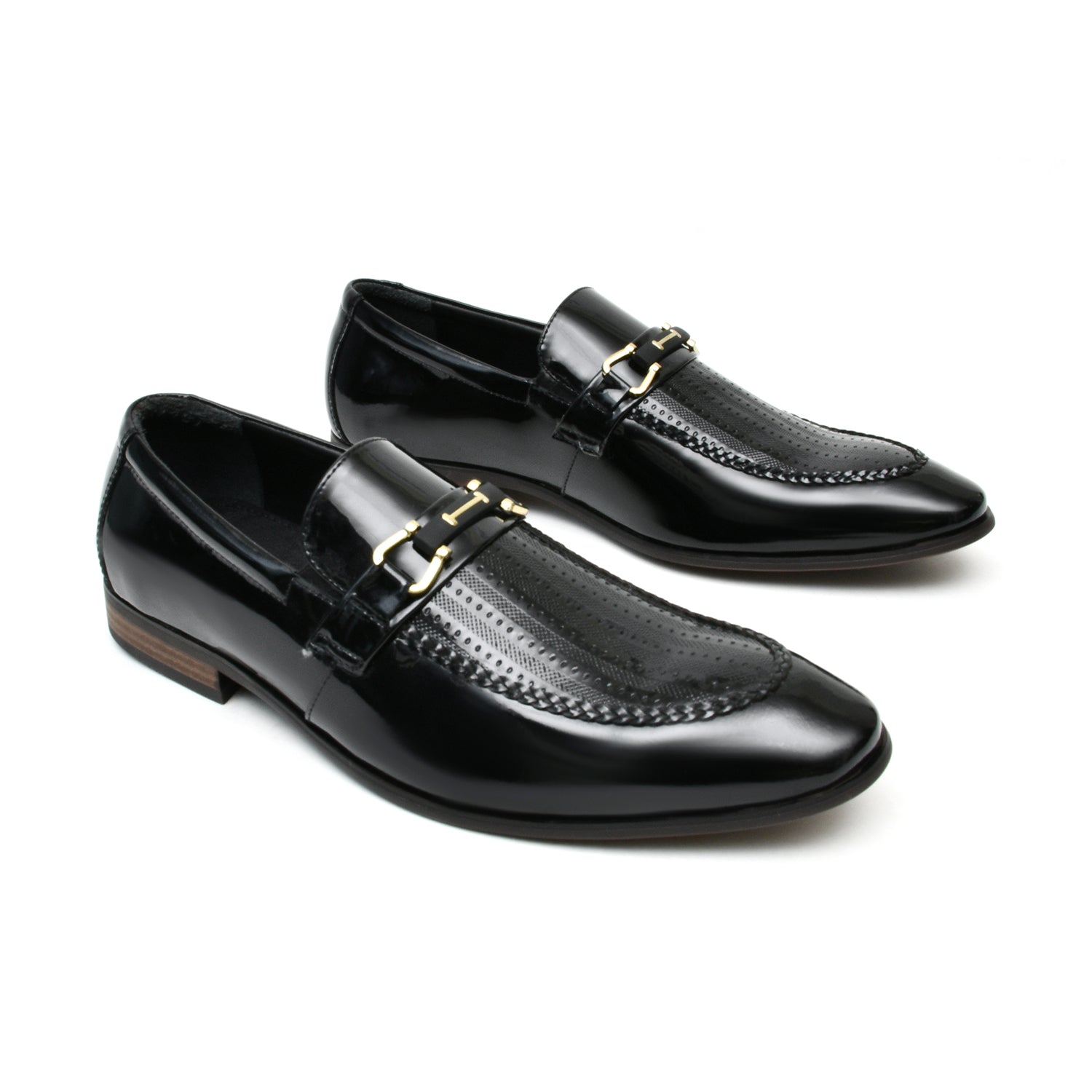 LEATHER SHOES - NCF-41 BLACK