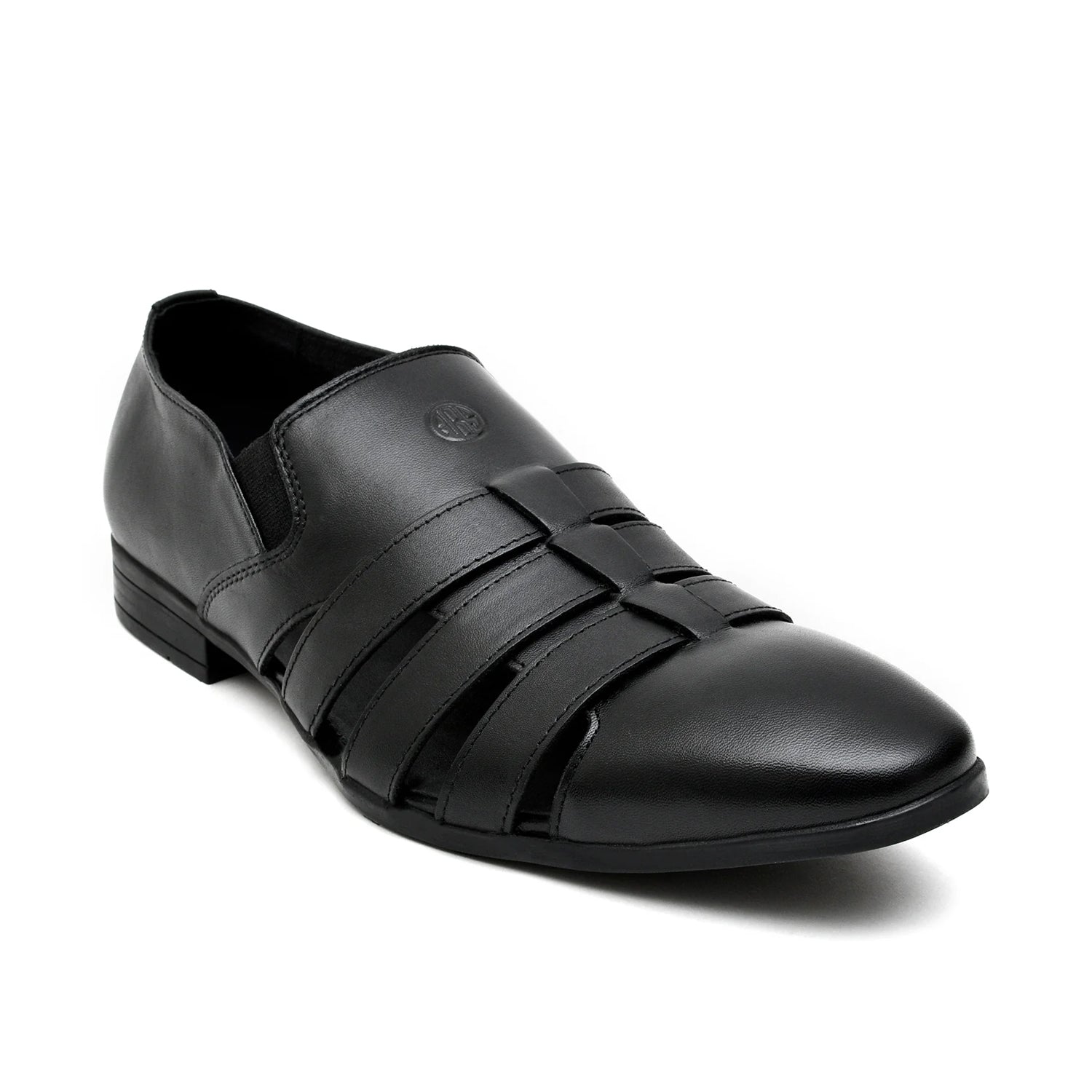 LEATHER SHOES - NCF-101 BLACK