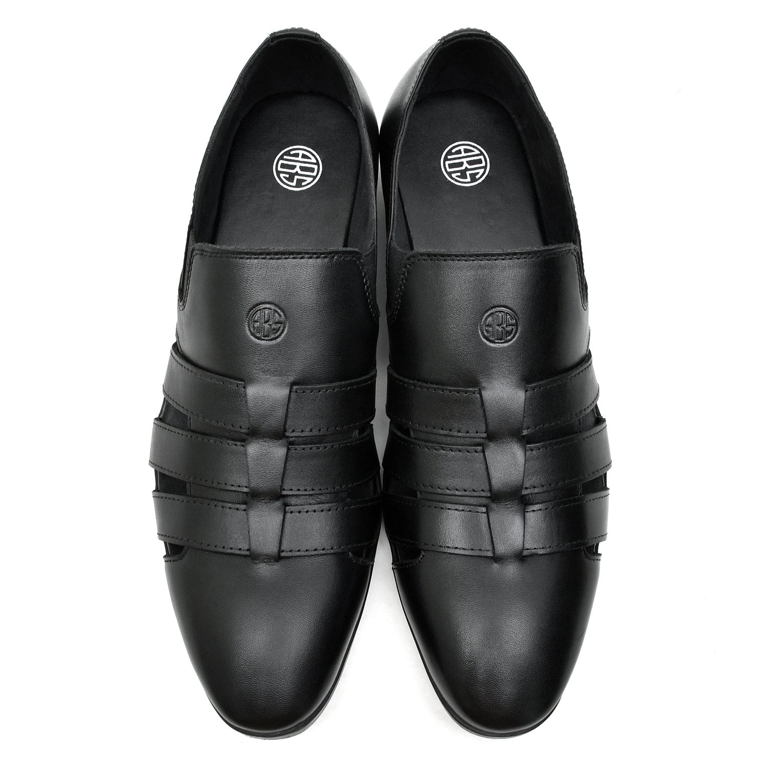 LEATHER SHOES - NCF-101 BLACK