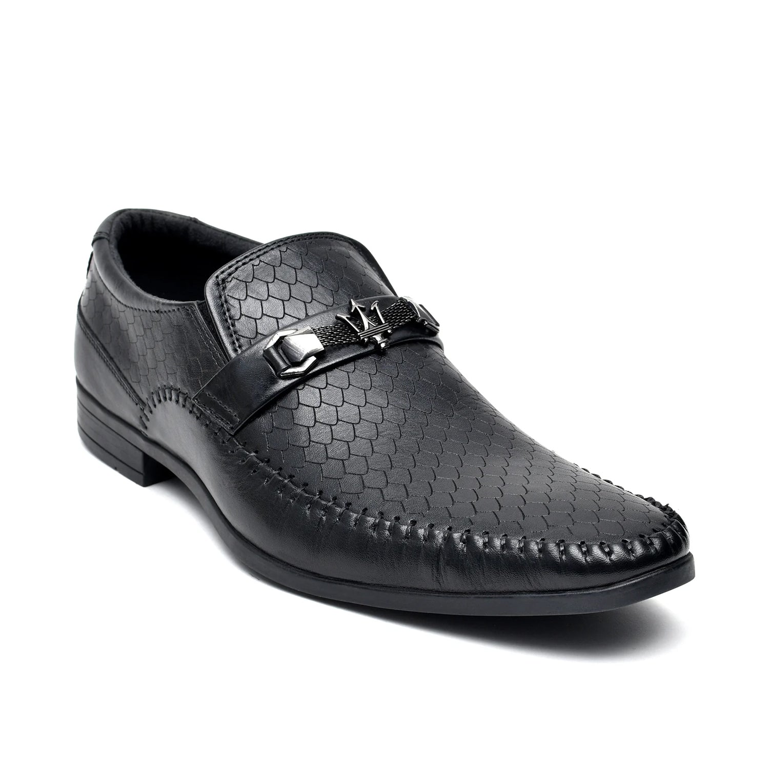 LEATHER SHOES - NCF-26 BLACK