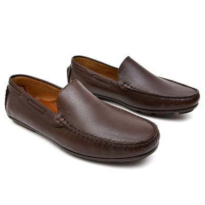 LEATHER SHOES - ND-003 BROWN