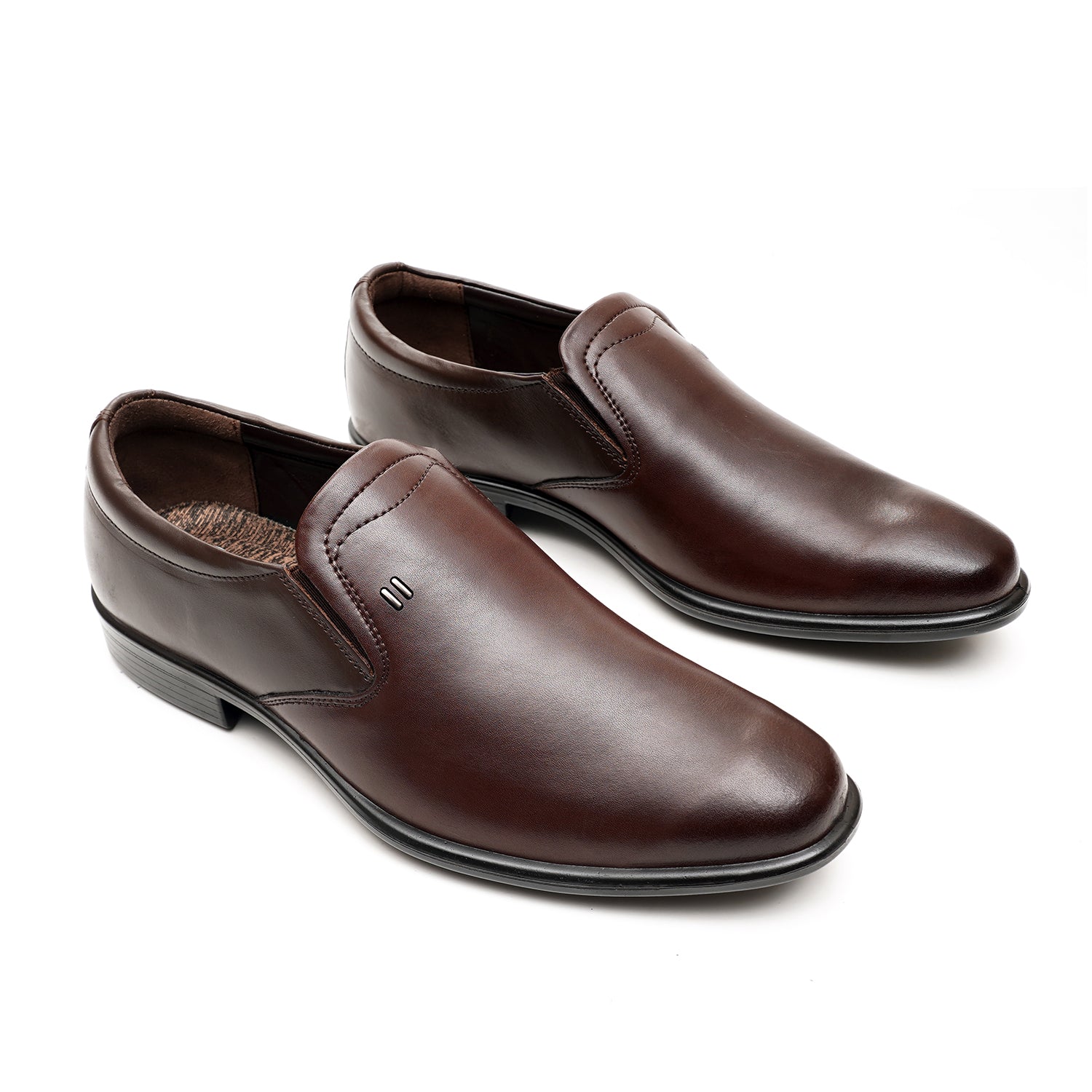 LEATHER SHOES - MSA-11 BROWN