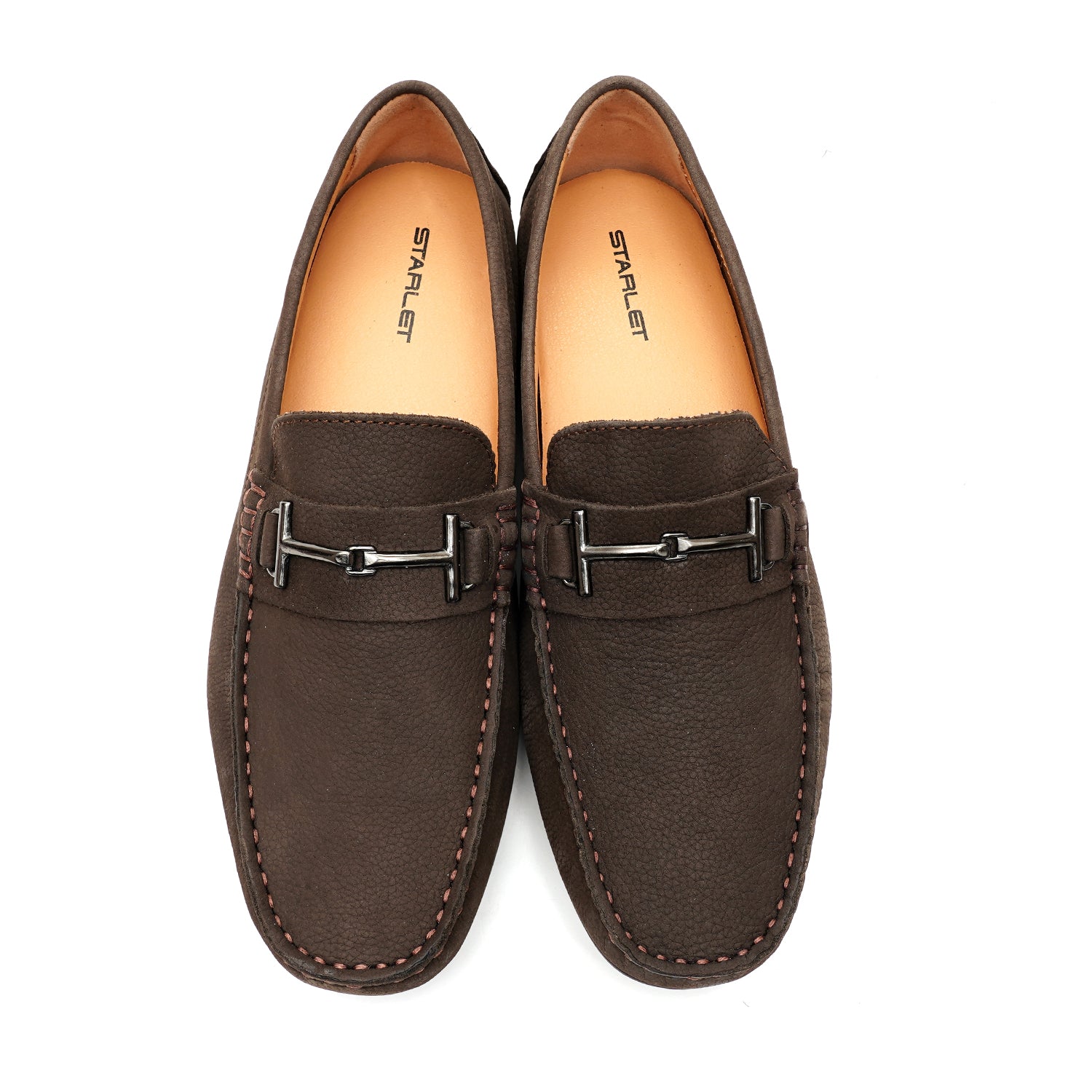 LEATHER SHOES - FLD-04 BROWN