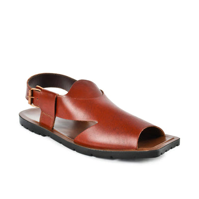 LEATHER PESHAWARI  CHAPPAL - NPT-05 MAROON