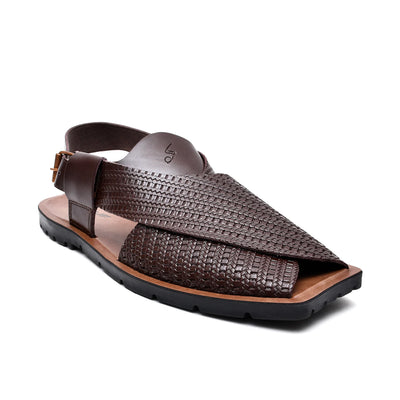 LEATHER PESHAWARI  CHAPPAL - NPT-08 BROWN