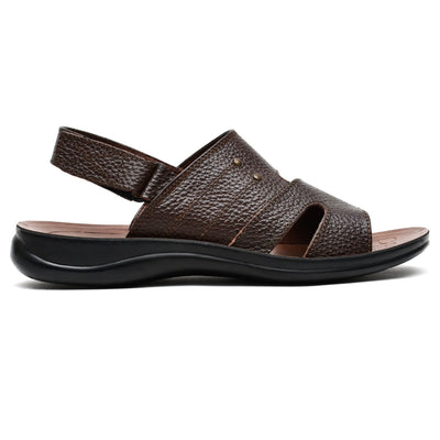 LEATHER SANDAL - RF-121 BROWN