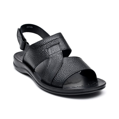 LEATHER SANDAL - RF-118 BLACK