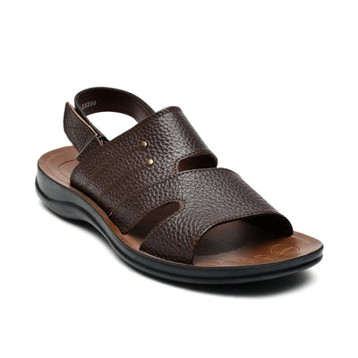 LEATHER SANDAL - RF-121 BROWN