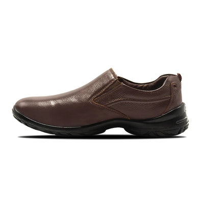 LEATHER SHOES - SHAHZORE-001 BROWN