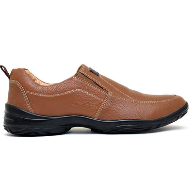 LEATHER SHOES - SHAHZORE-005 TAN