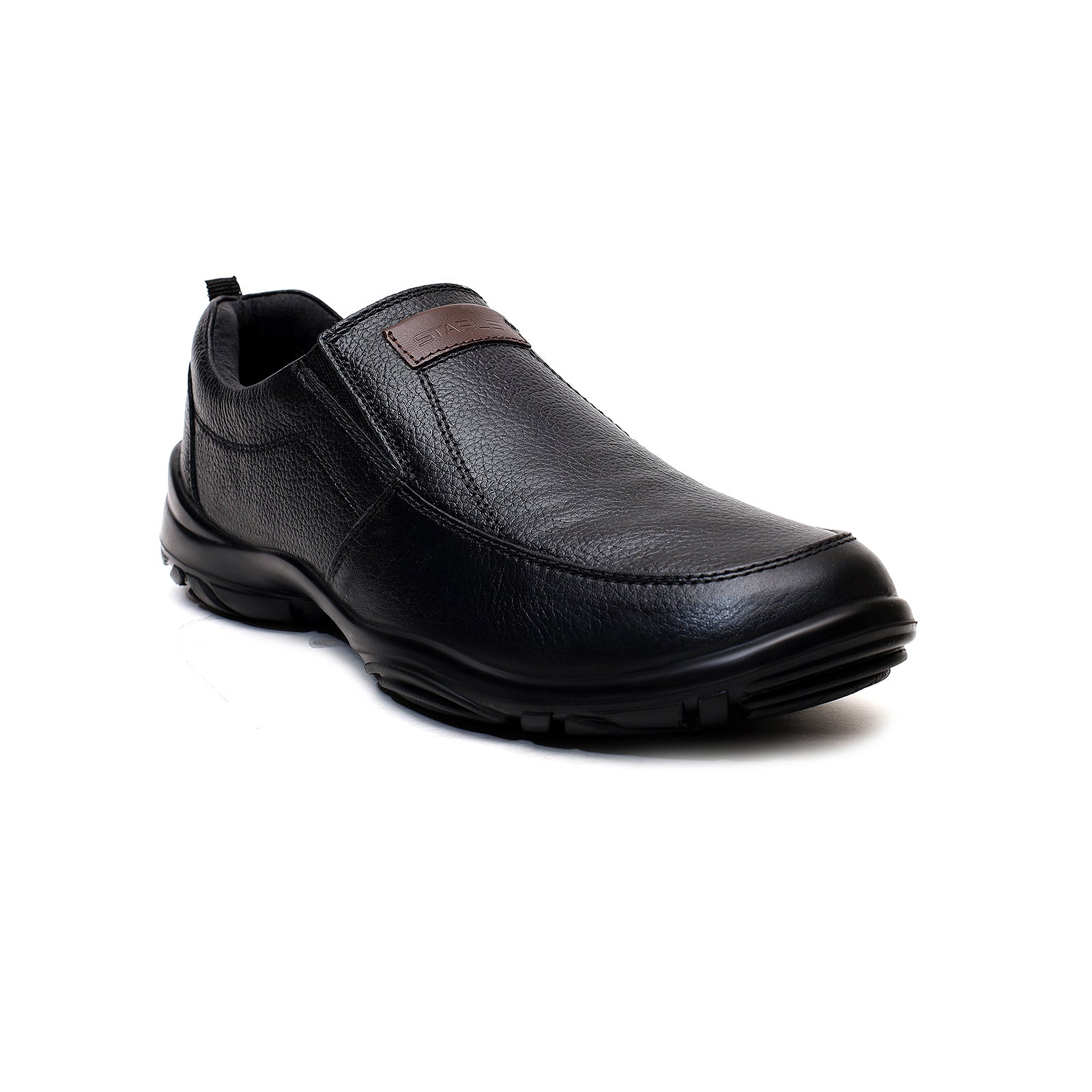 LEATHER SHOES - SHAHZORE-005 BLACK