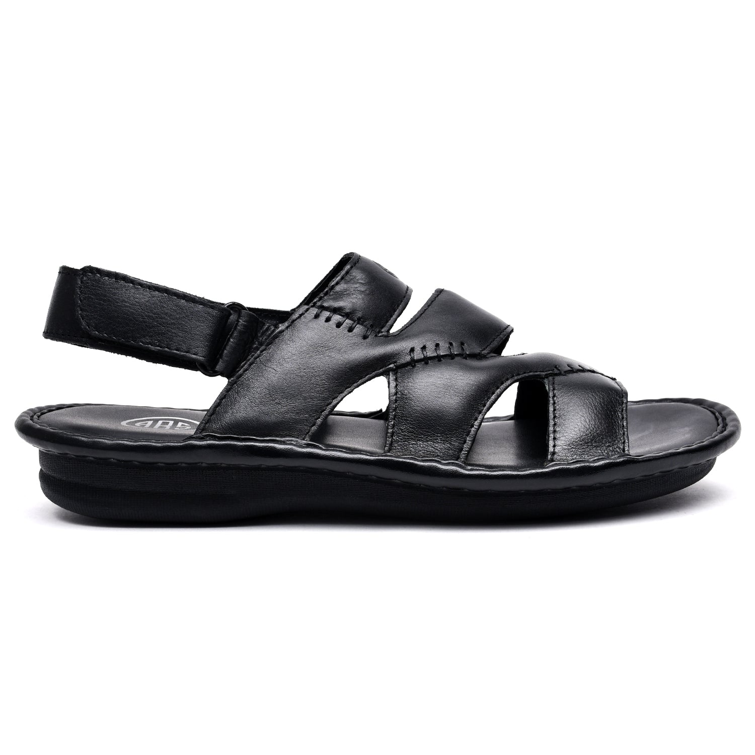 LEATHER SANDAL - SOFT-107 BLACK