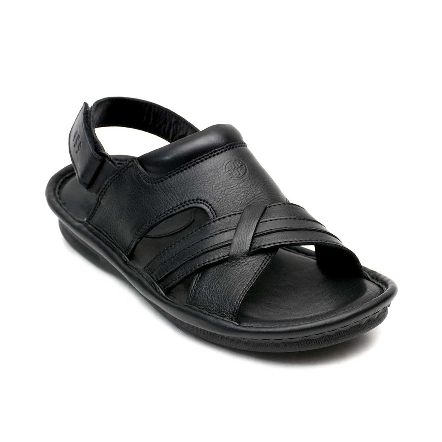 LEATHER SANDAL - SOFT-102 BLACK